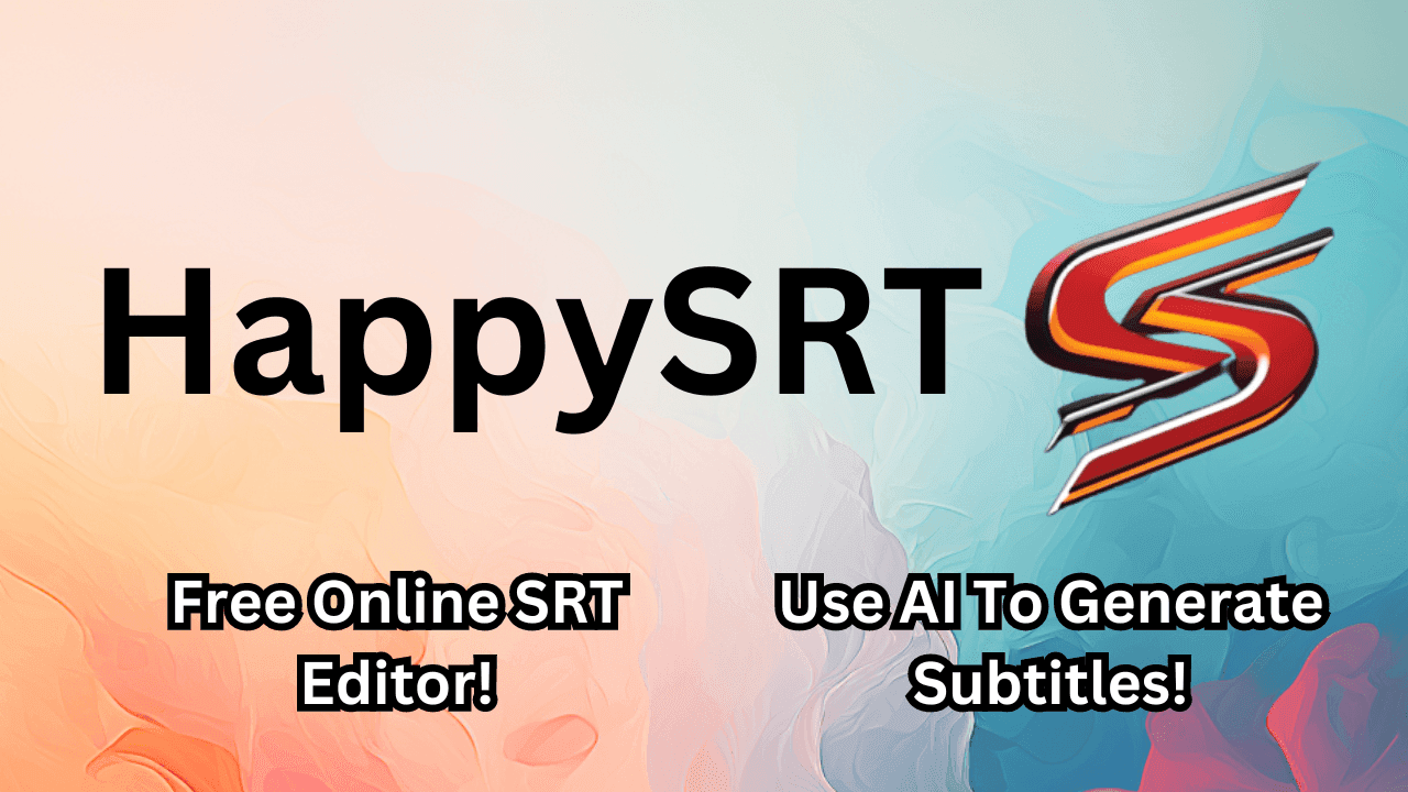 HappySRT video creation tool screenshot