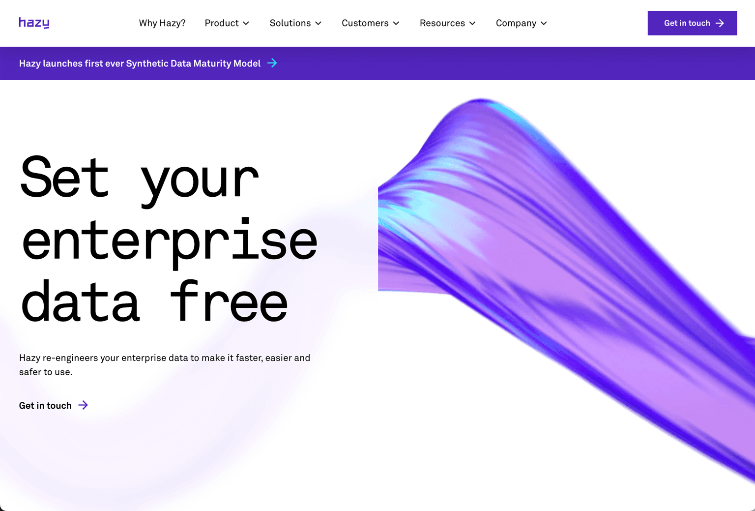 Hazy - Enterprise Synthetic Data Platform