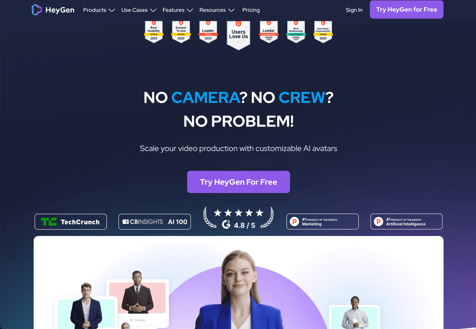 HeyGen AI-driven video creation platform