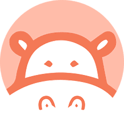 Hippo Video logo with a stylized hippopotamus