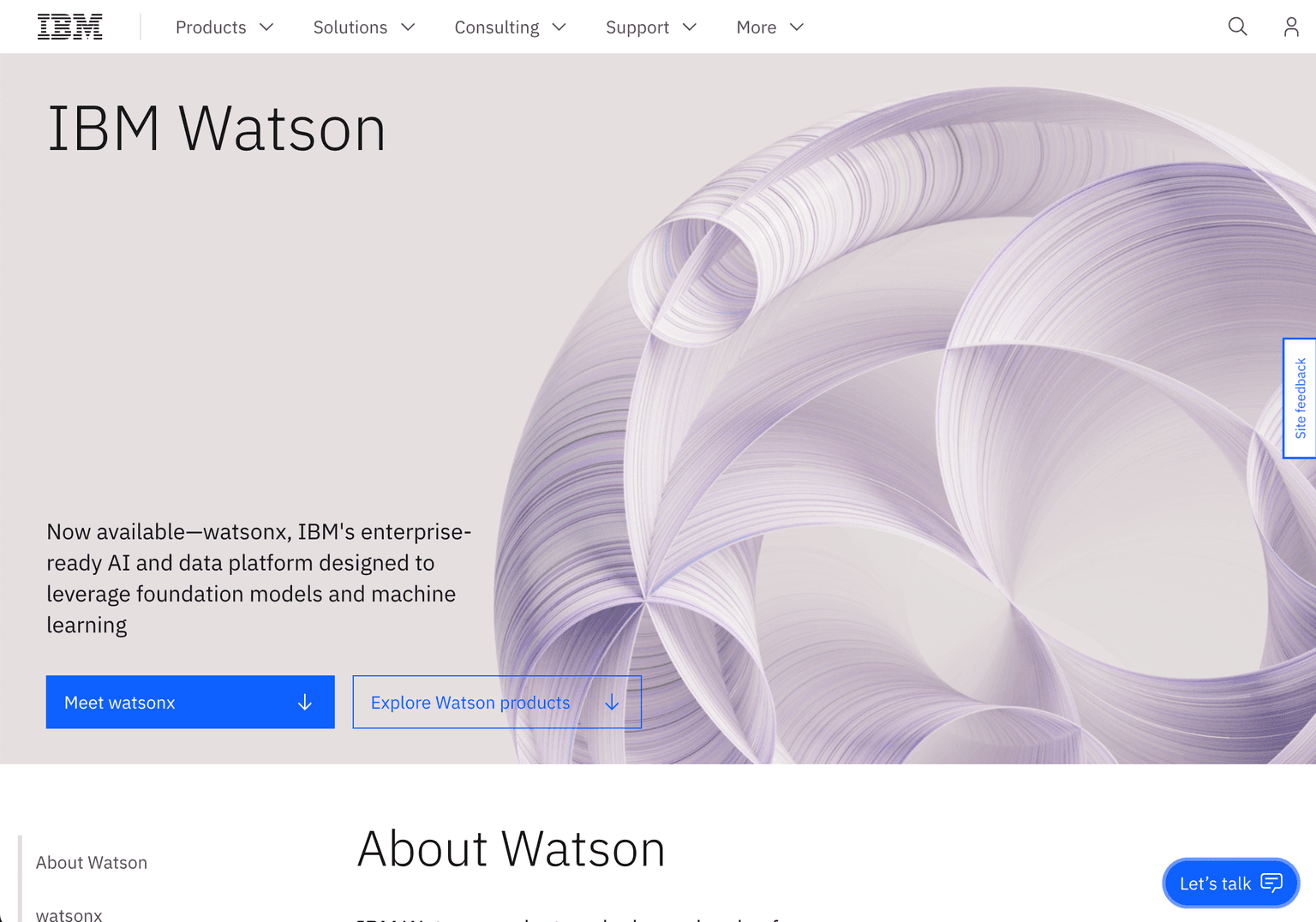 IBM Watson AI and data platform