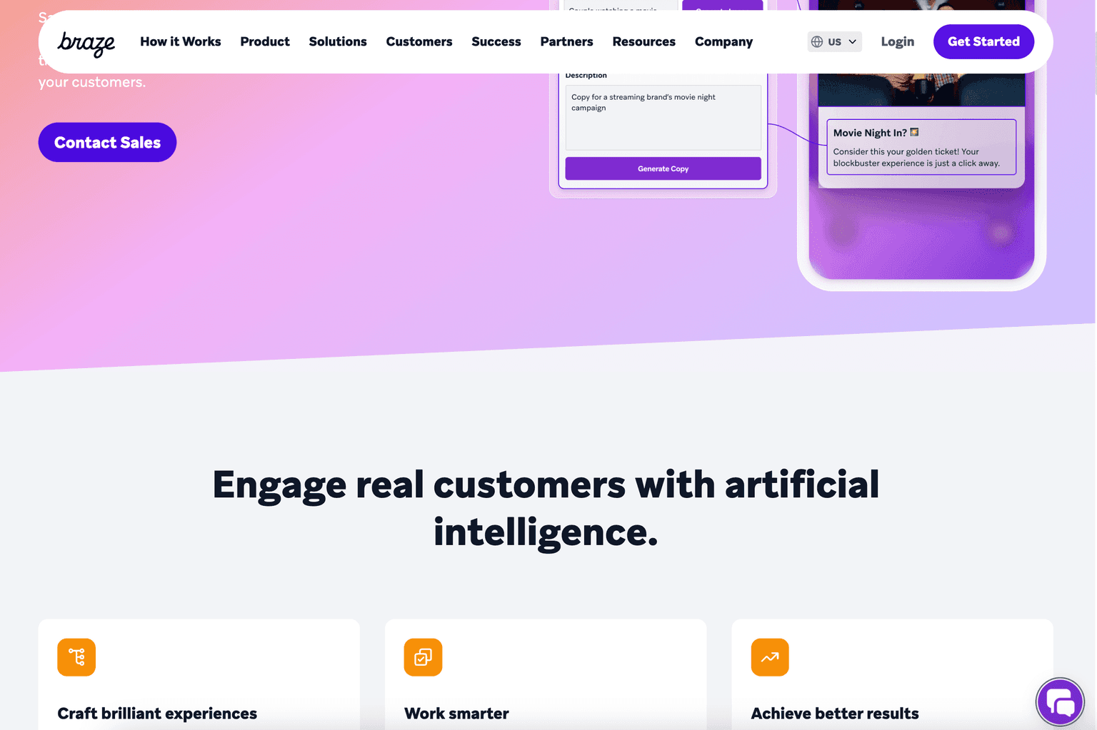 I-powered personalized marketing platform interface.