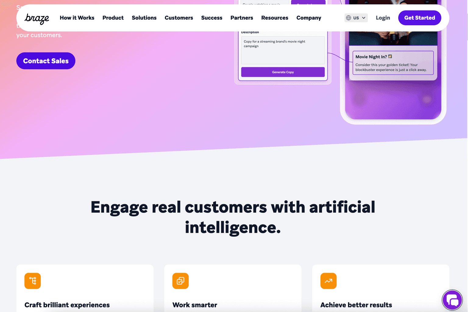 I-powered personalized marketing platform interface.