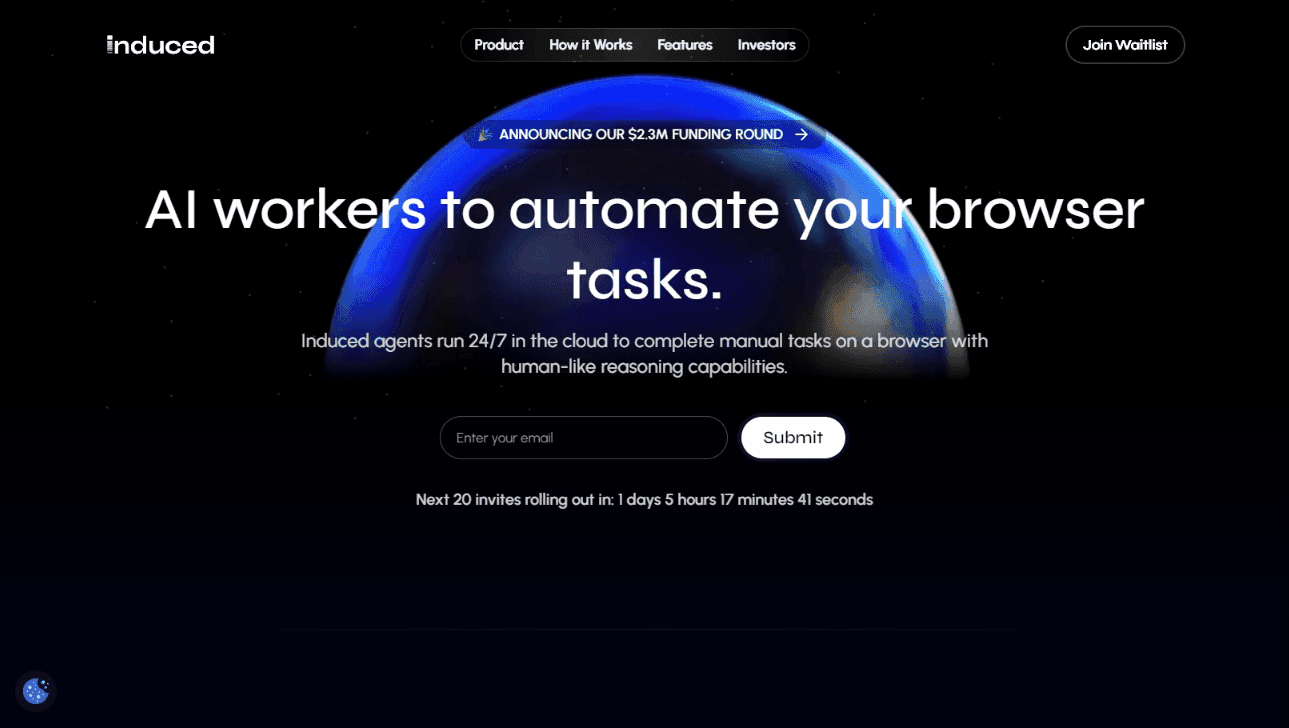 Induced AI Browser Automation Interface