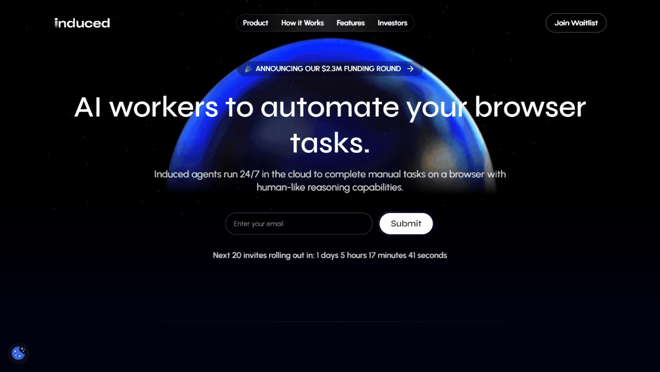 Induced AI Browser Automation Interface