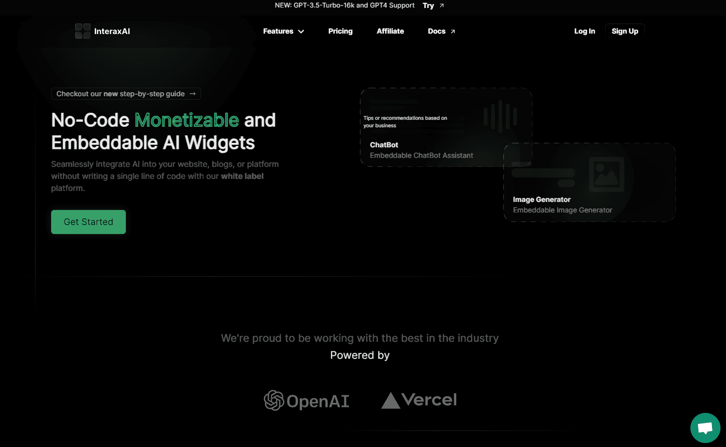 InteraxAI platform interface