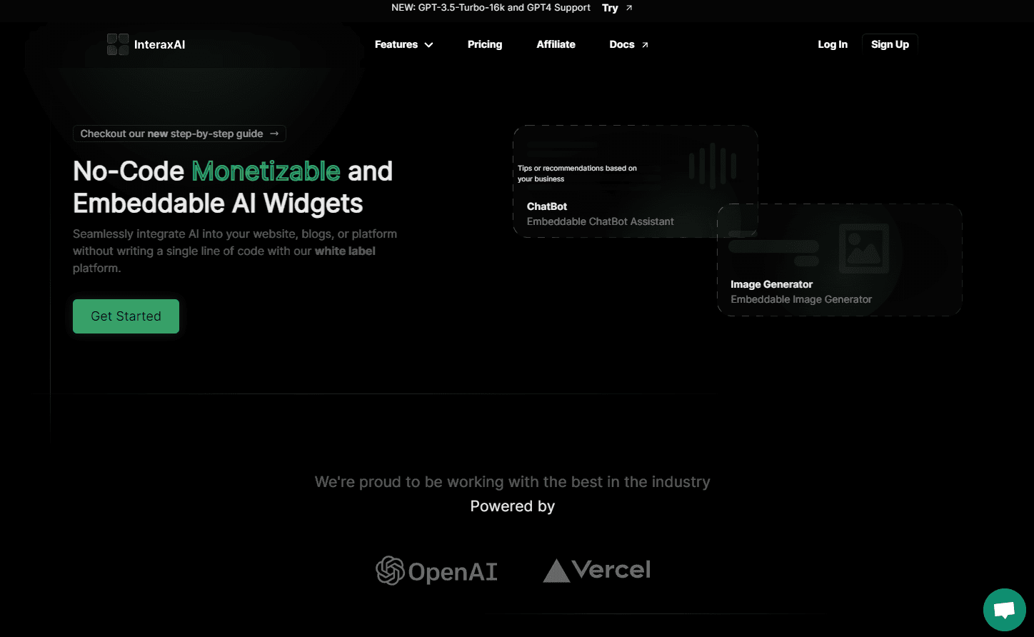 InteraxAI platform interface