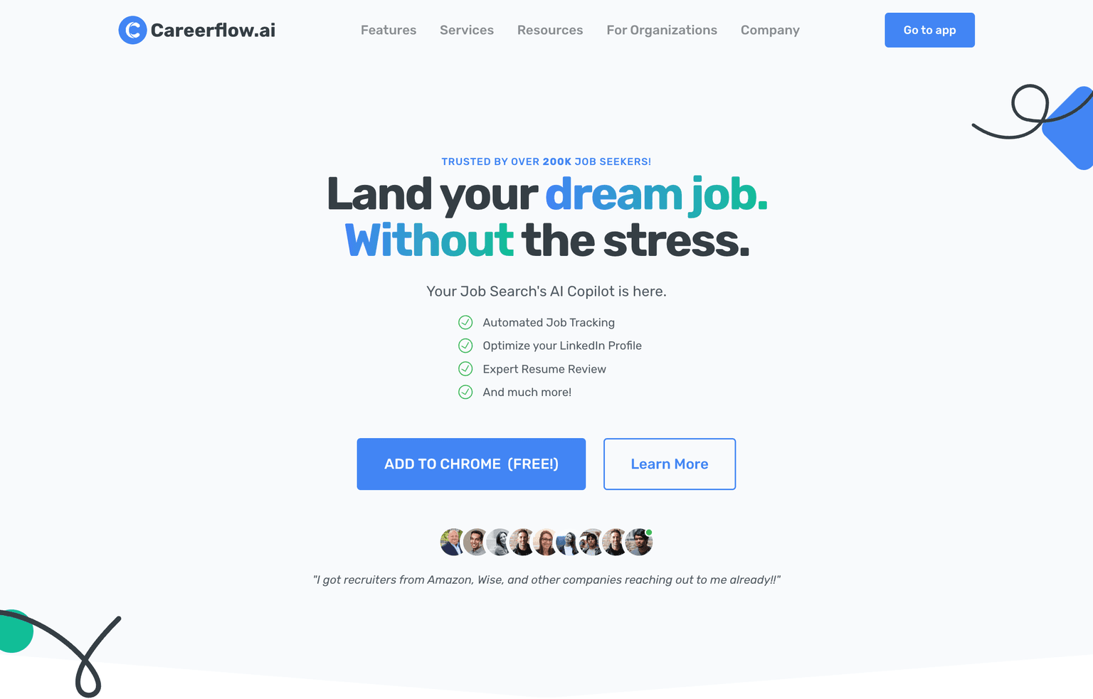 Job seekers using Careerflow platform