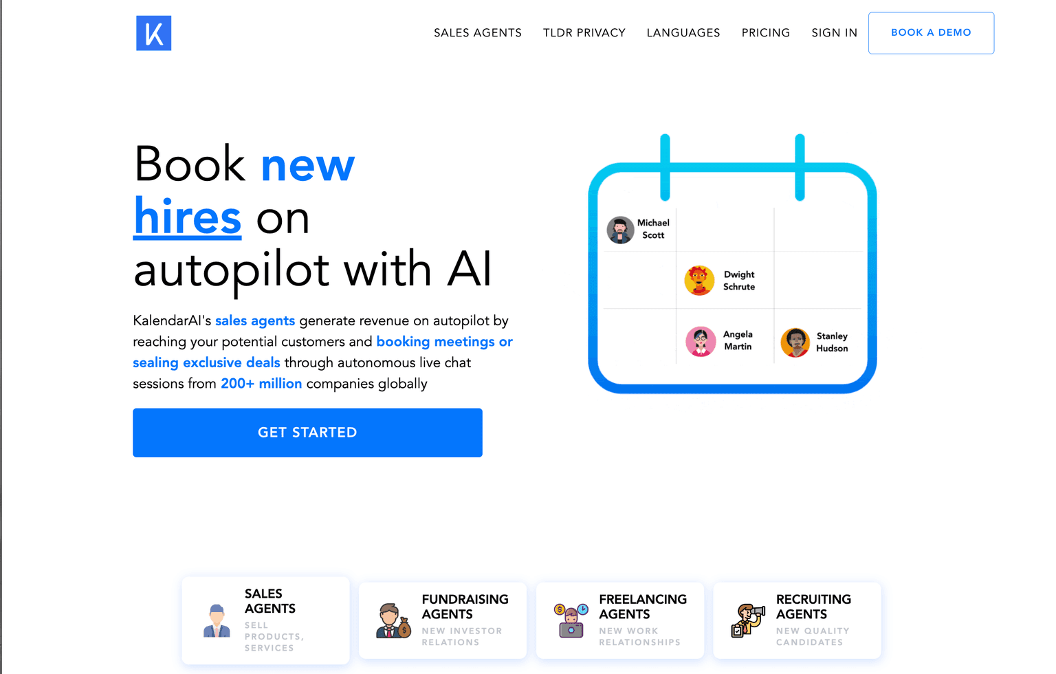 KalendarAI's dashboard showcasing revenue generation