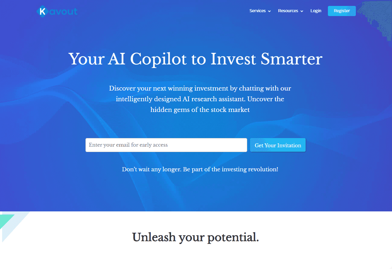 Kavout platform showcasing AI-driven stock market insights