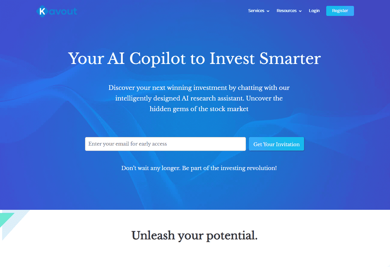 Kavout platform showcasing AI-driven stock market insights