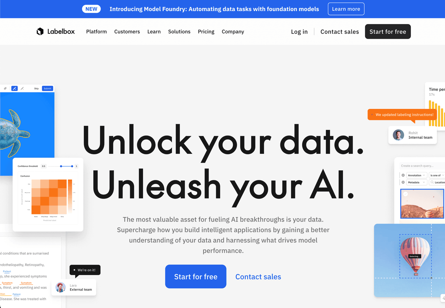 Labelbox AI Platform Interface