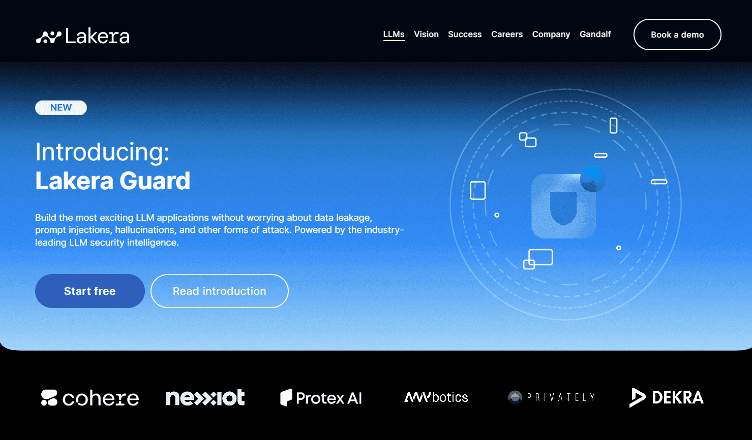 Lakera Guard Security Interface