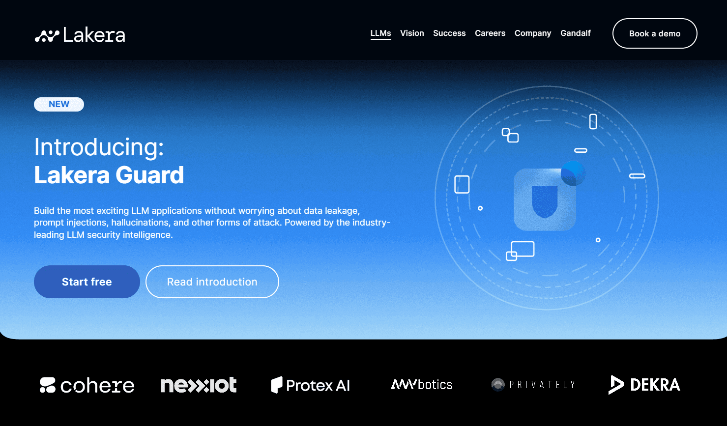 Lakera Guard Security Interface