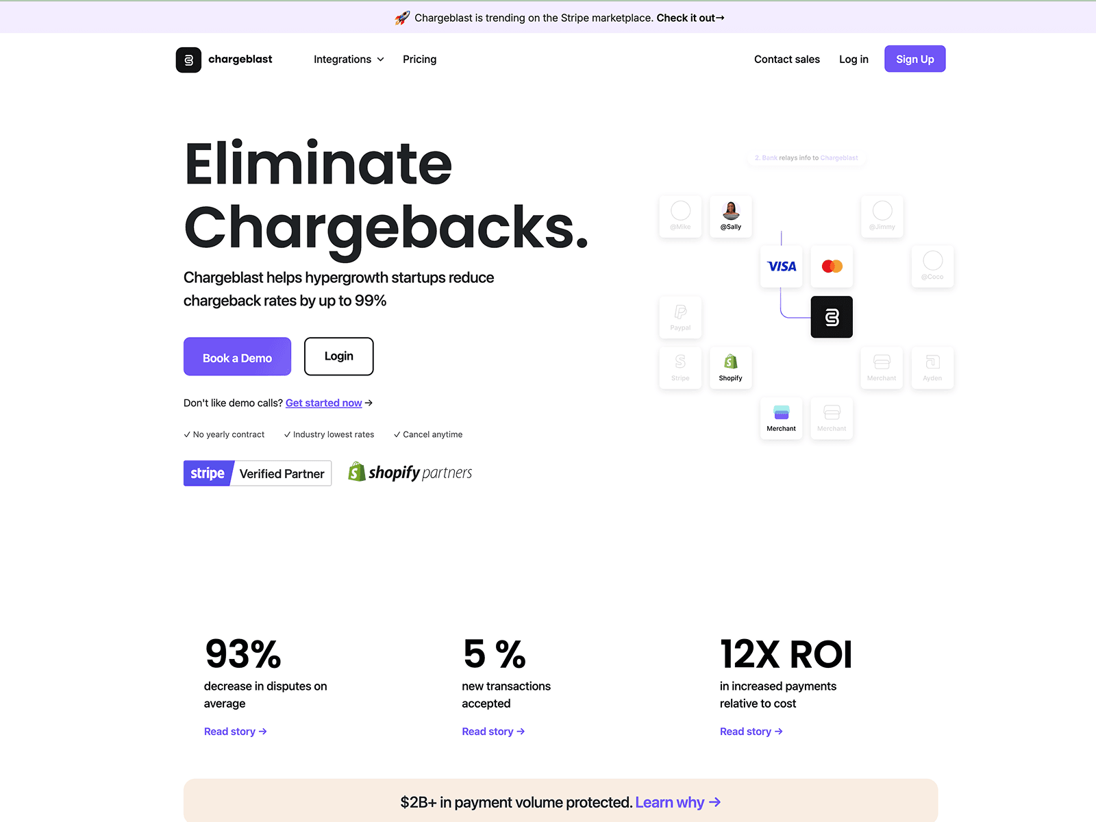 Chargeblast security & governance tool screenshot