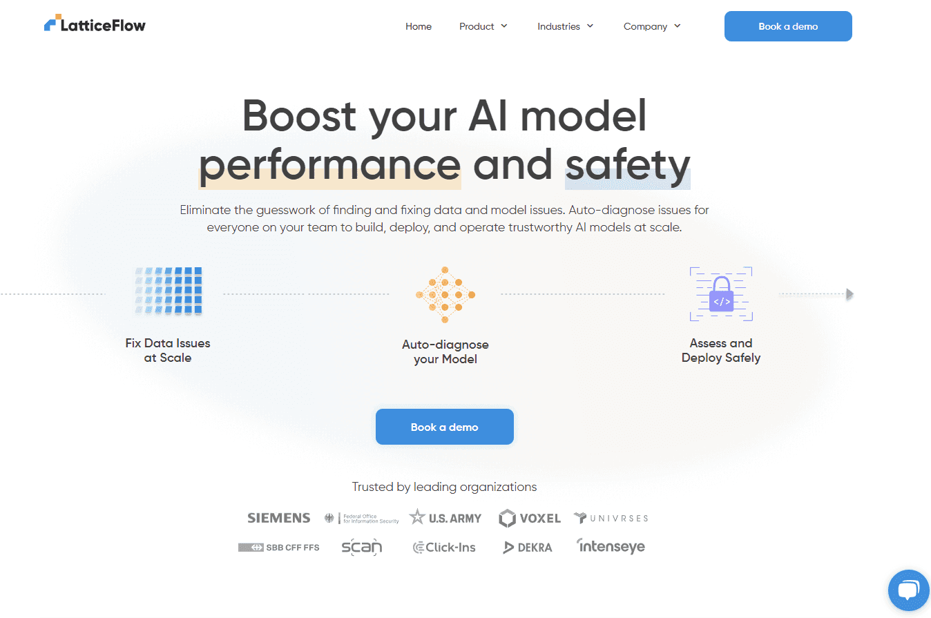LatticeFlow's platform ensuring AI model robustness.