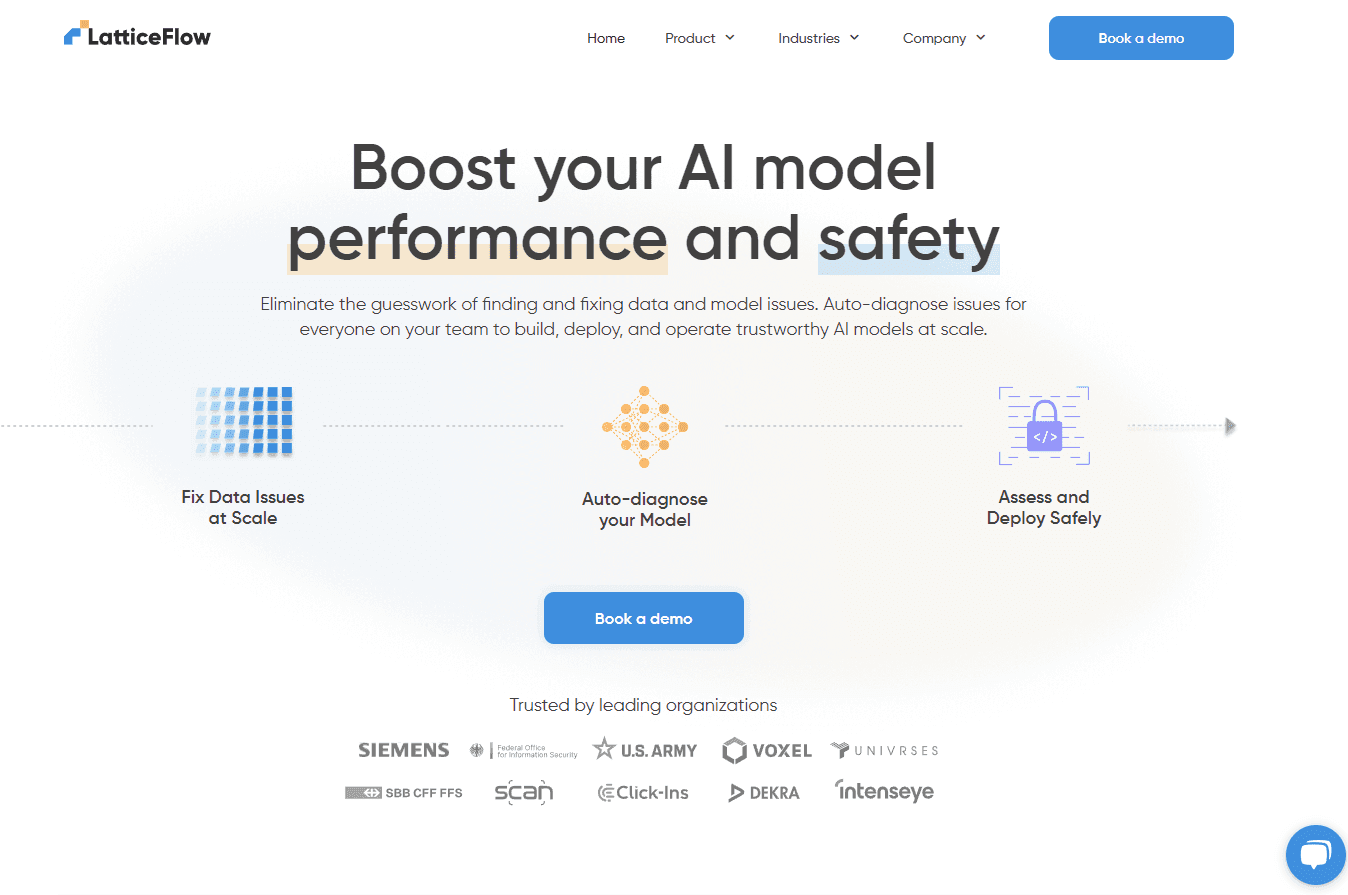 LatticeFlow's platform ensuring AI model robustness.