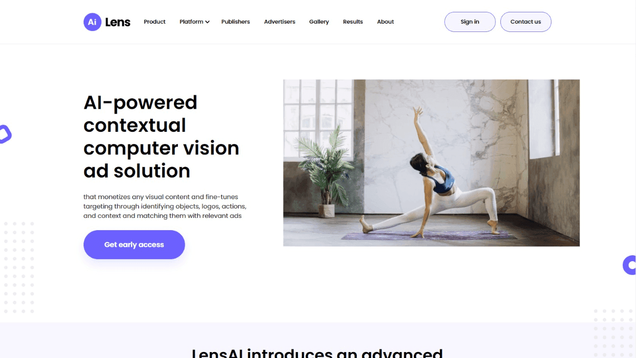 LensAI Computer Vision Advertising Platform