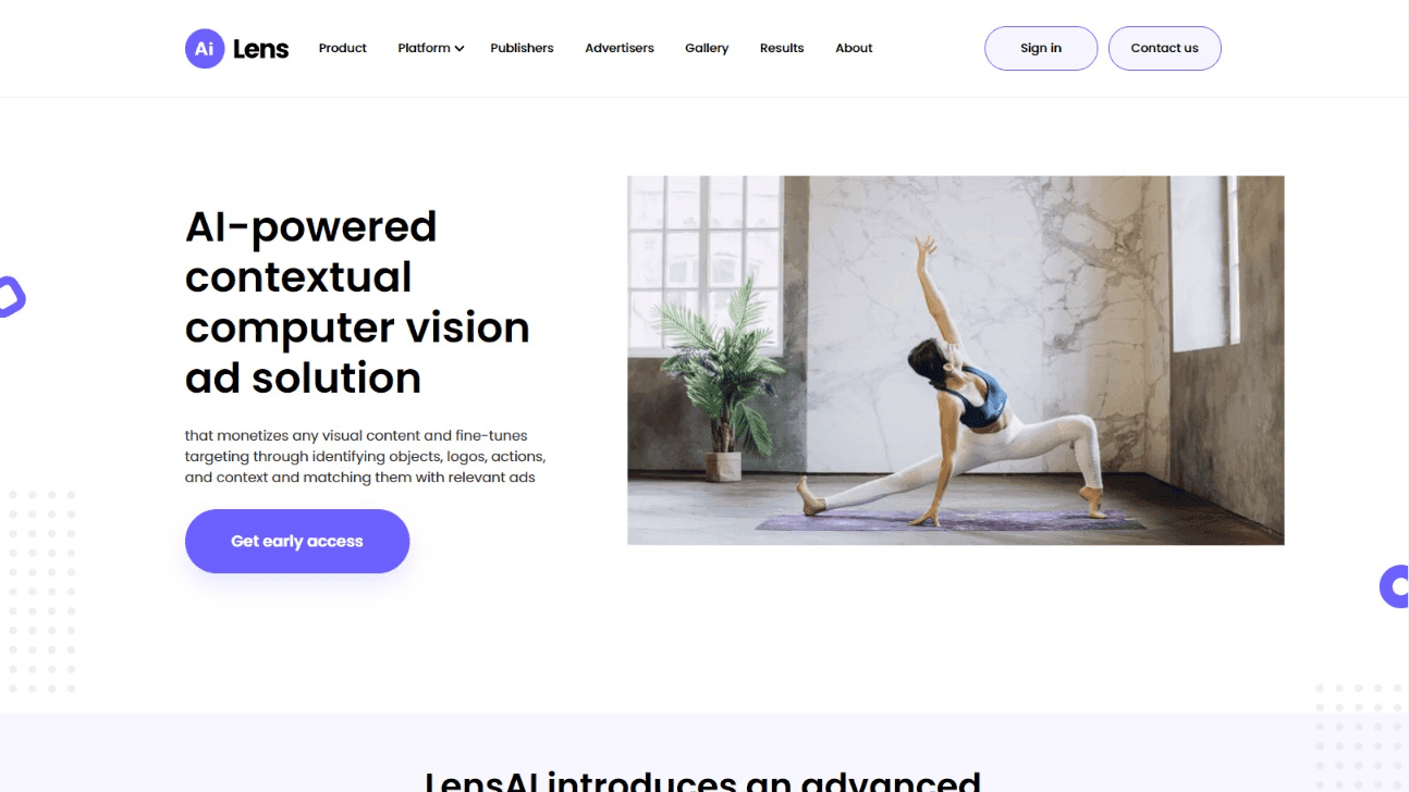 LensAI Computer Vision Advertising Platform