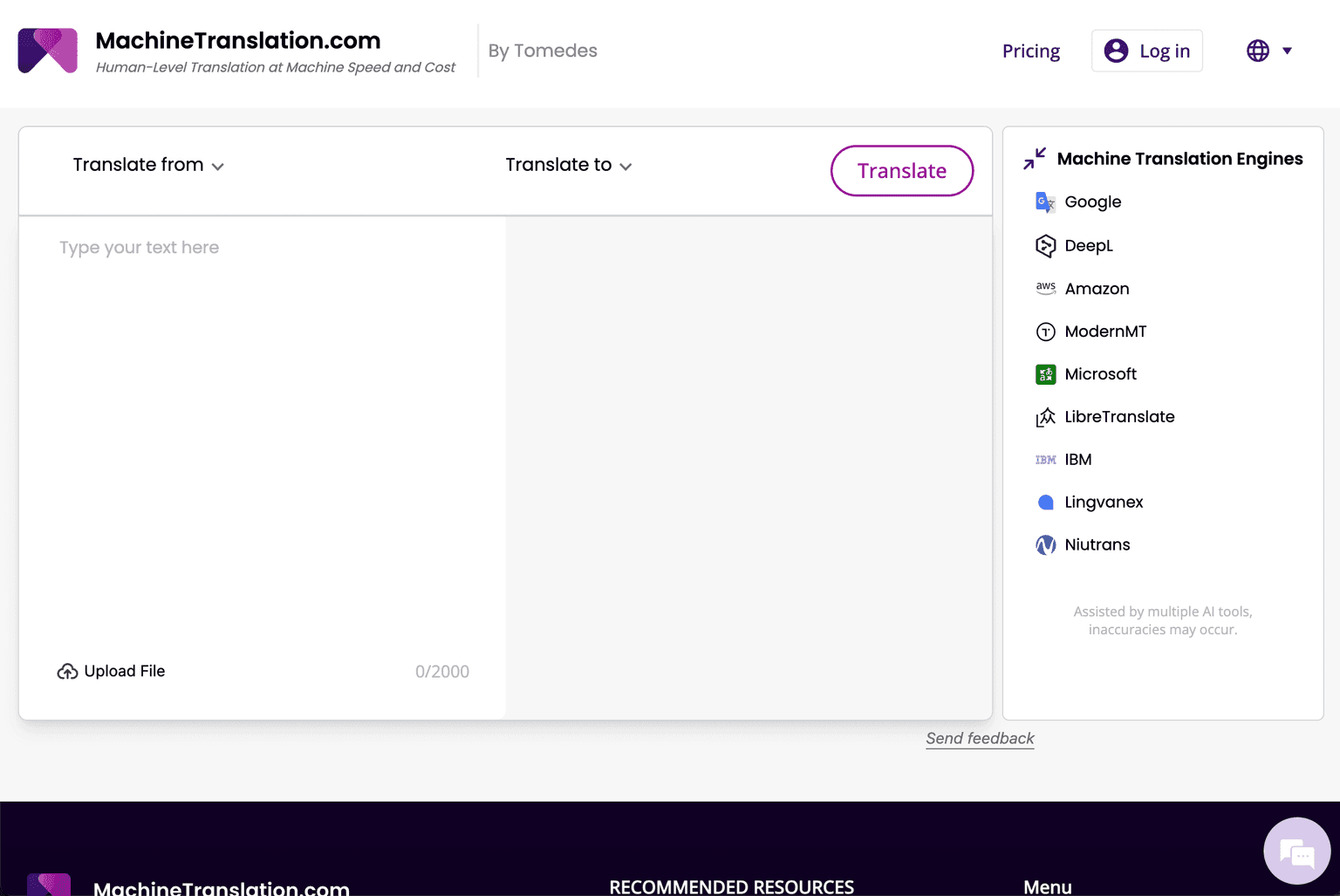 Machine Translation AI