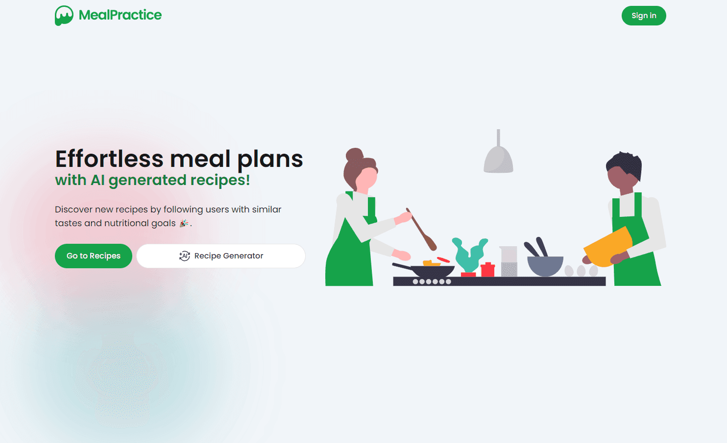 MealPractice platform interface