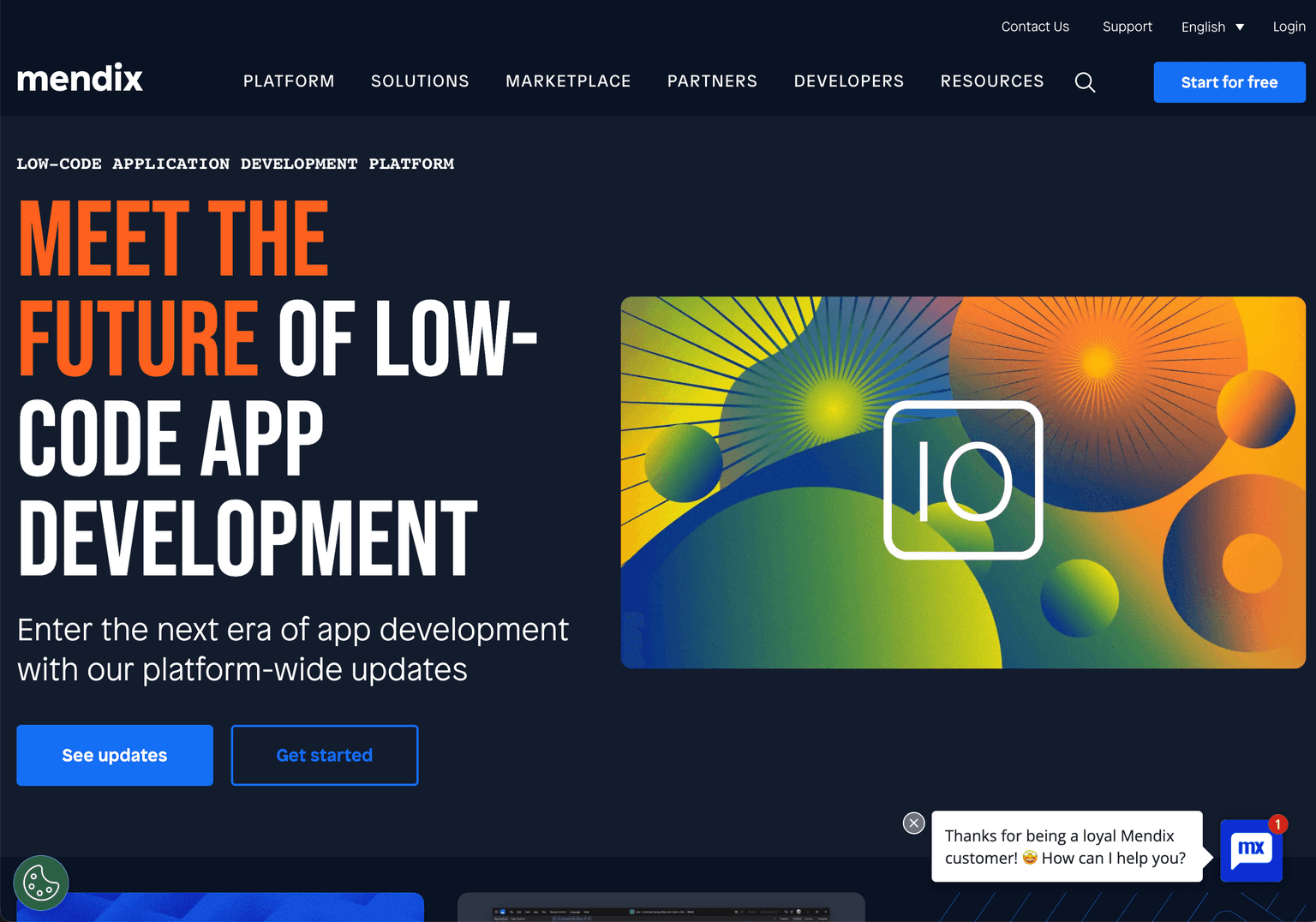 Mendix low-code development platform