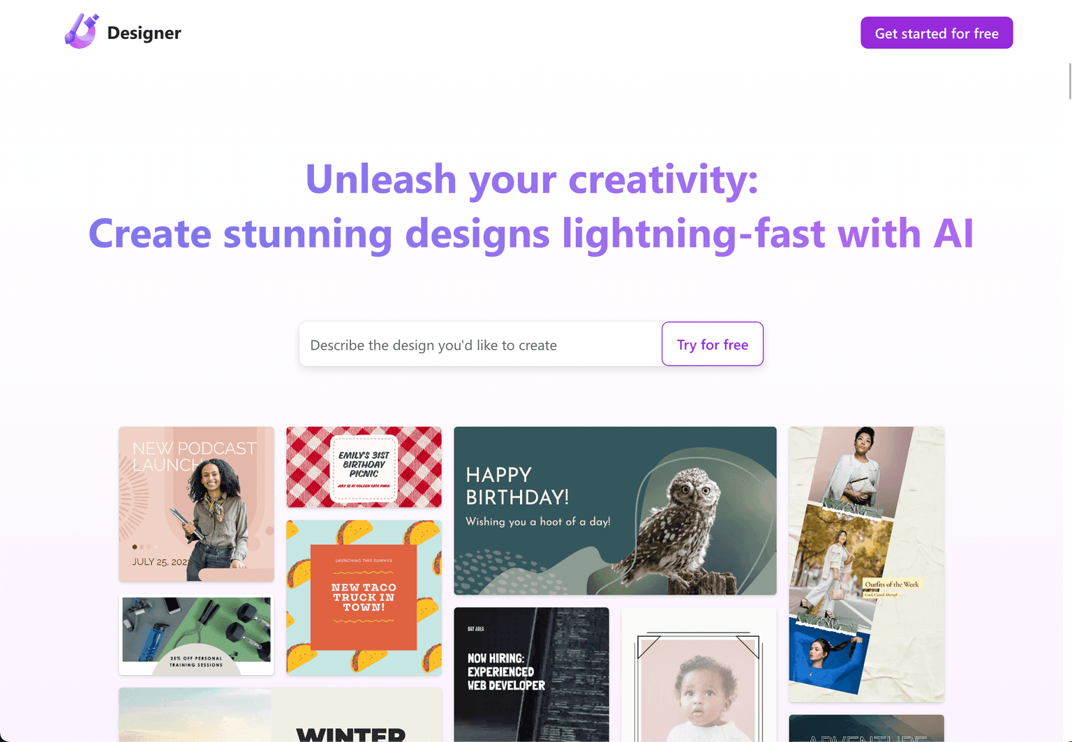Microsoft Designer interface showcasing advanced design tools