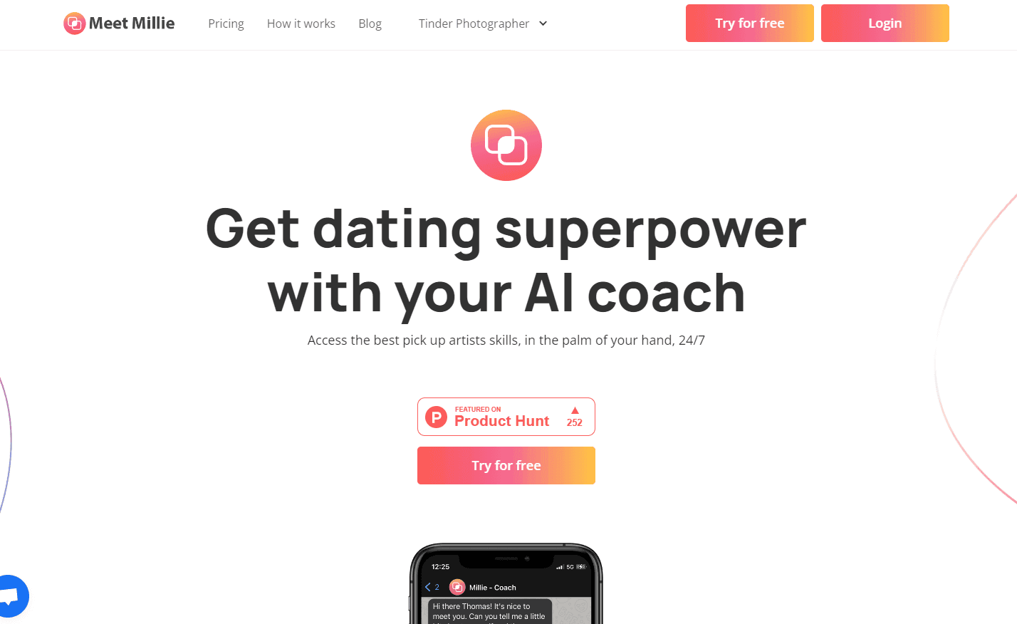 Millie interface enhancing customer interactions