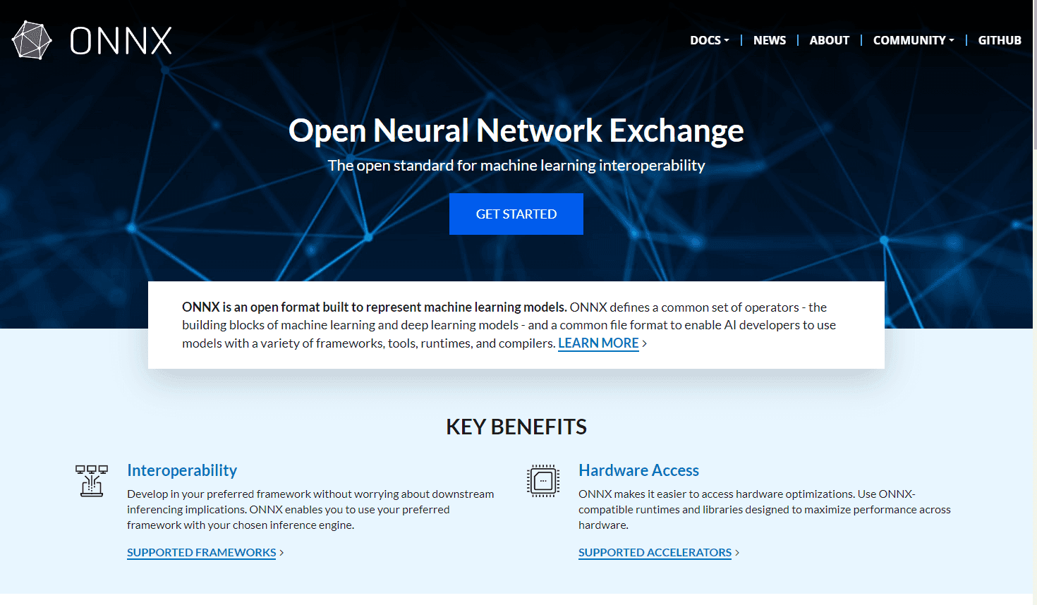 ONNX - Open Neural Network Exchange Platform