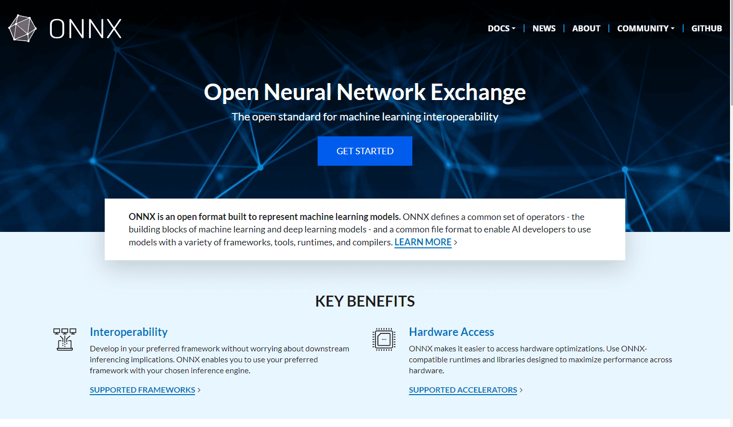 ONNX - Open Neural Network Exchange Platform