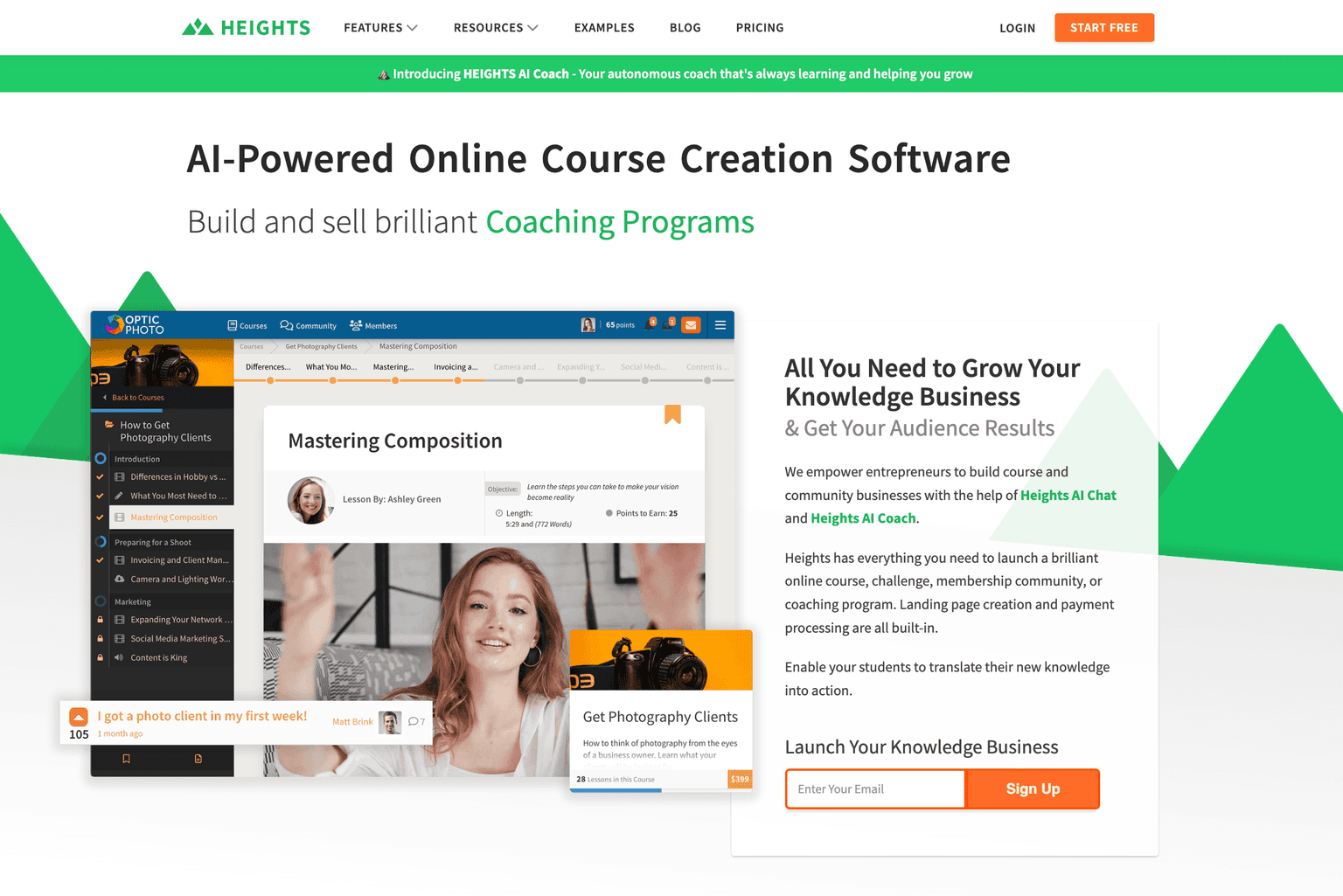 Online course and community platform