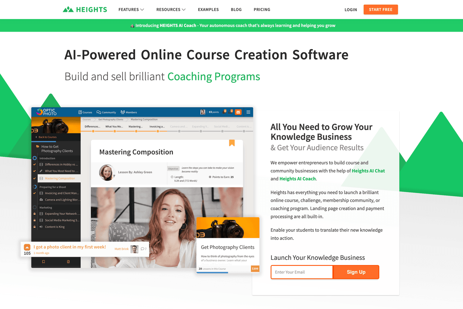 Online course and community platform