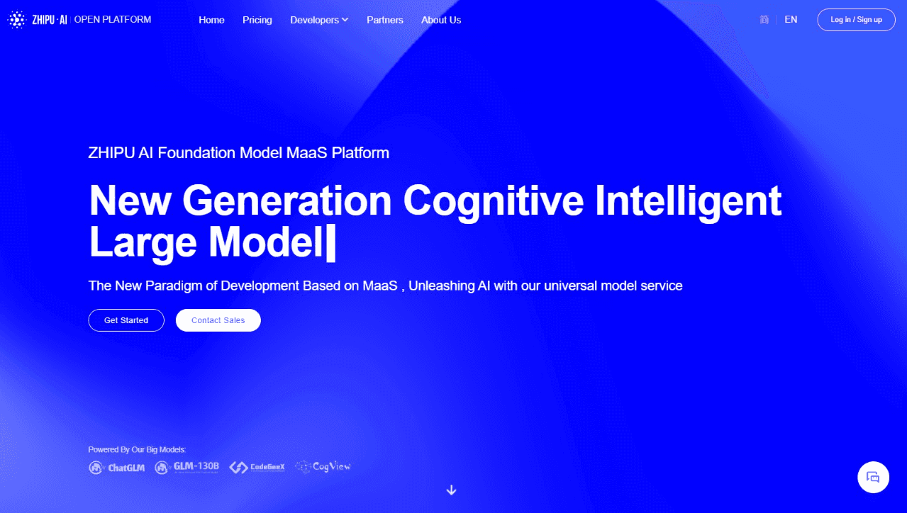 Open Big Model AI Platform Interface