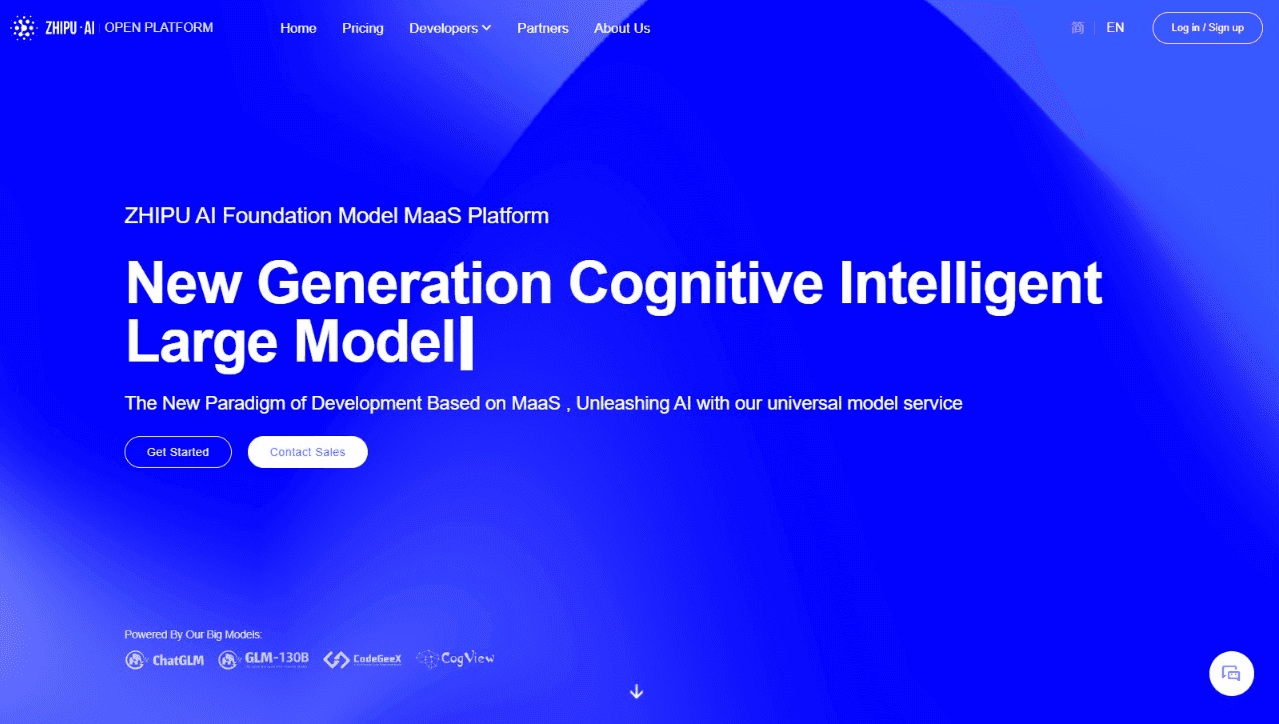 Open Big Model AI Platform Interface