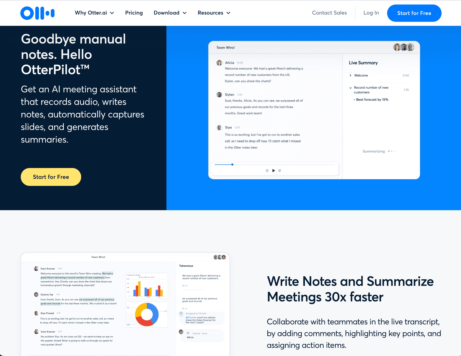 Otter.AI - Innovative AI transcription tool