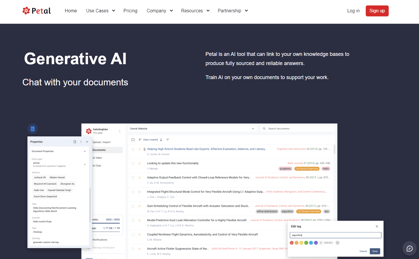 Petal - AI Document Analysis Platform
