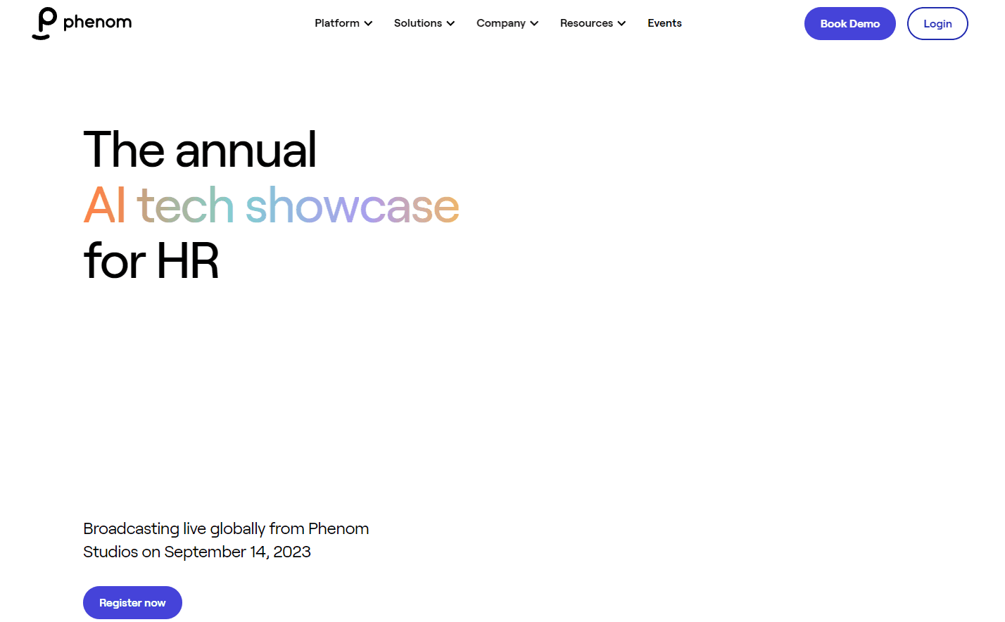 Phenom's platform showcasing its AI-driven talent experience.
