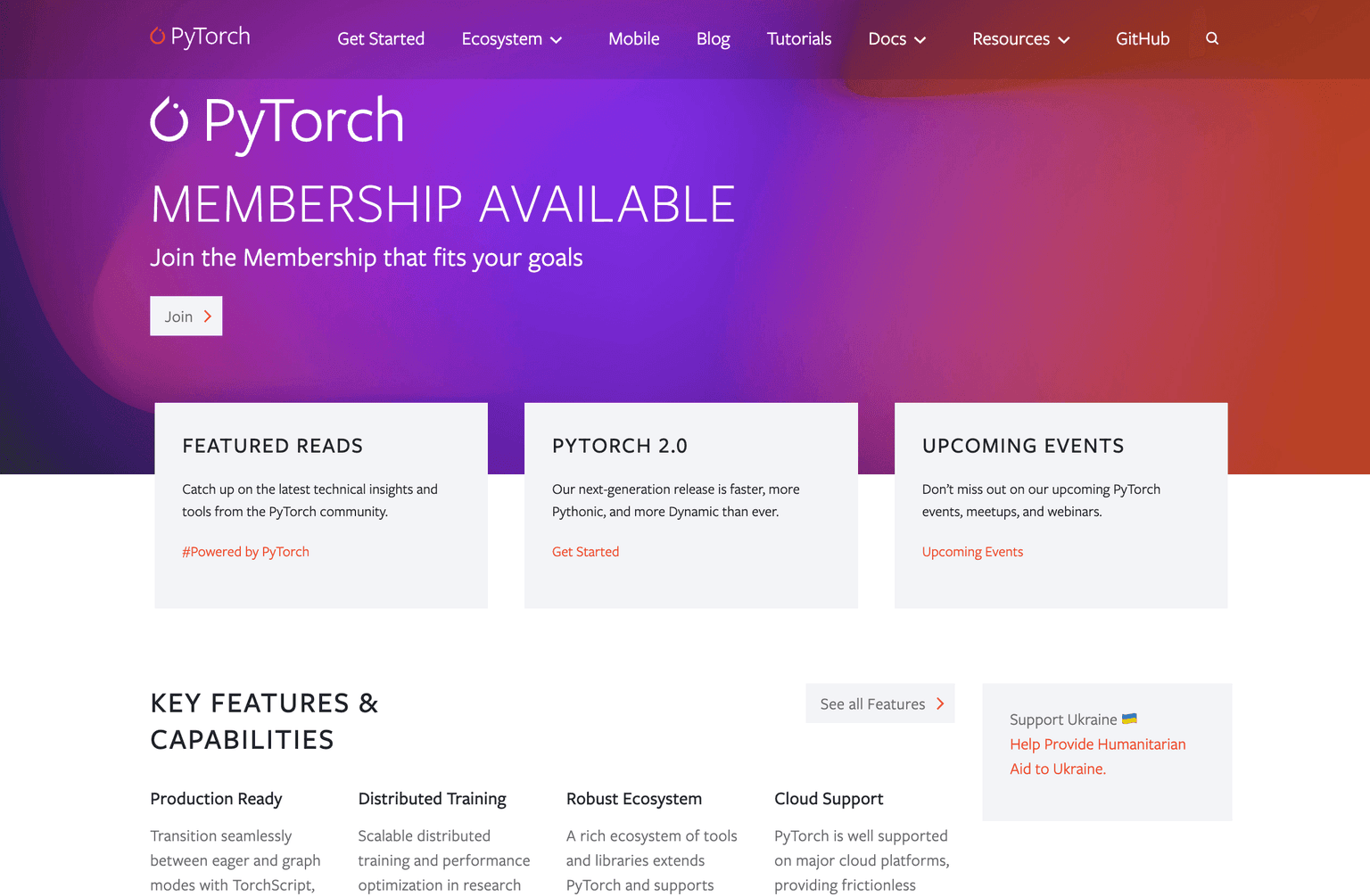 PyTorch logo with vibrant background