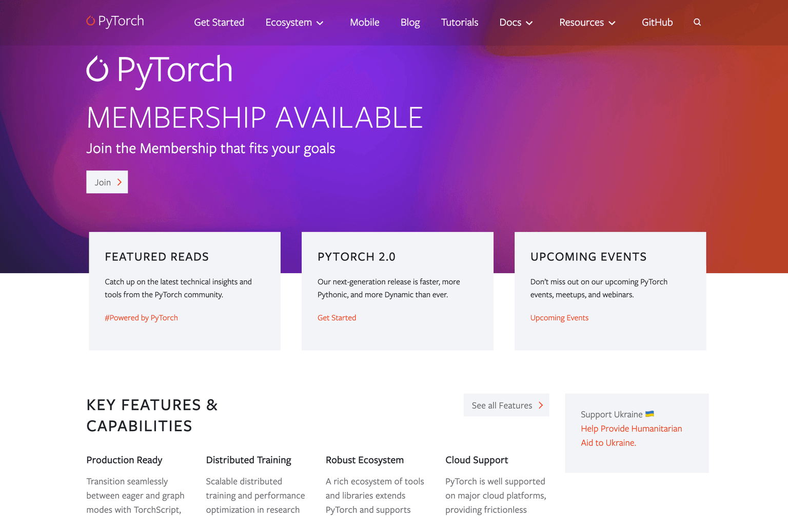 PyTorch logo with vibrant background