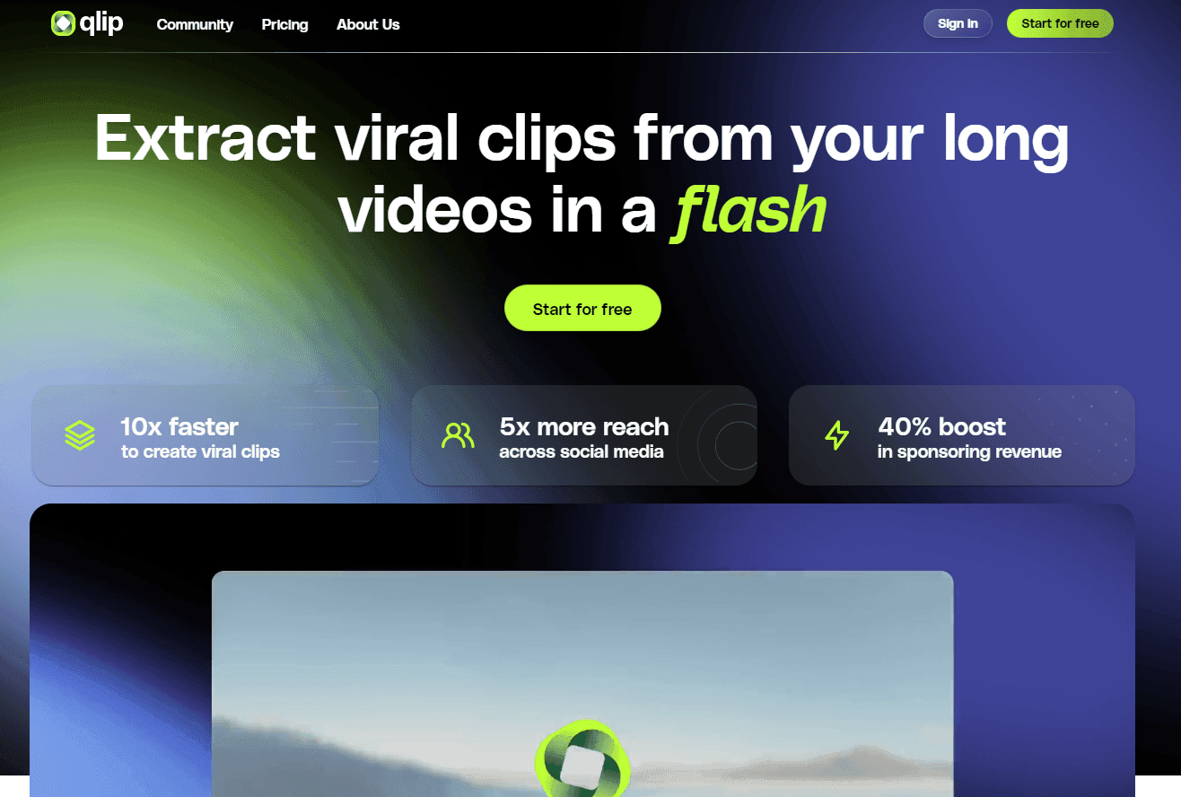 Qlip - Revolutionizing Video Clipping with AI