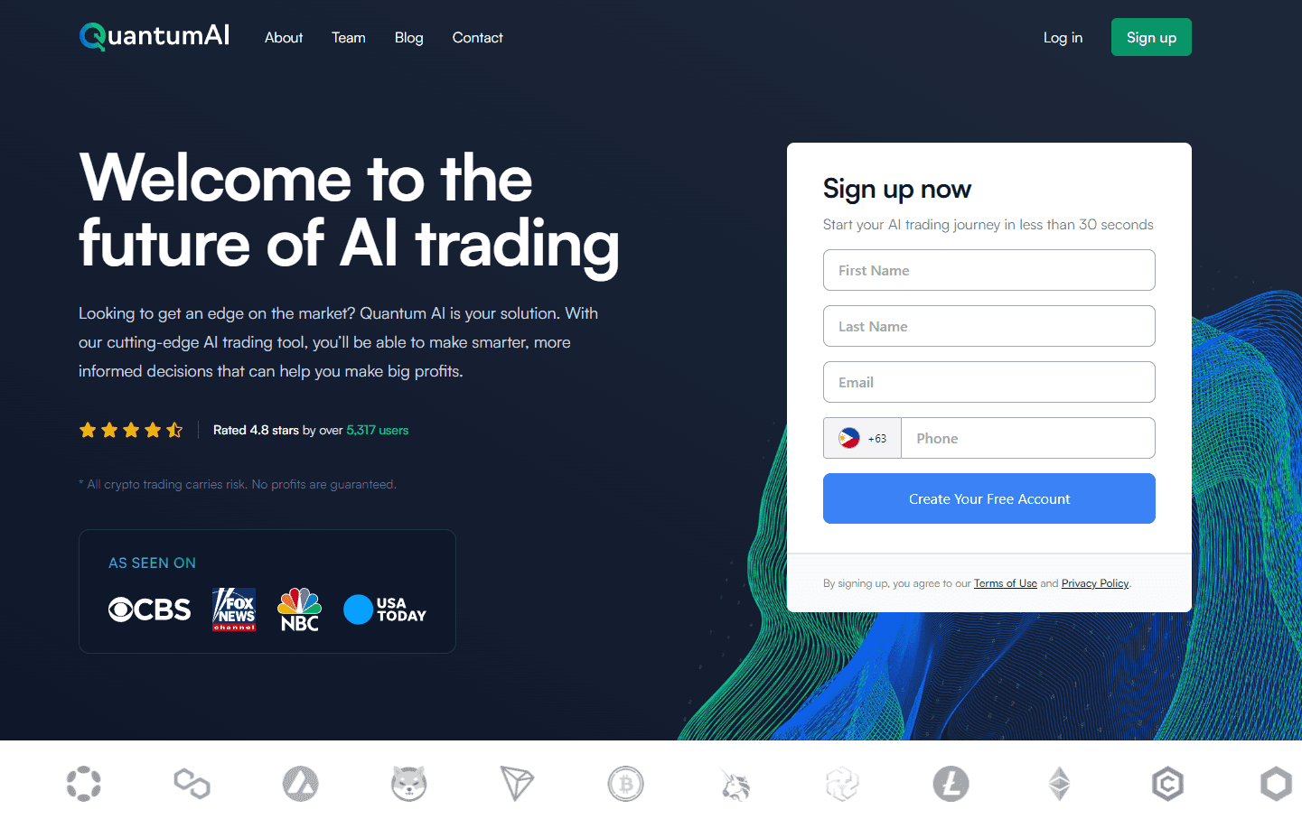 Quantum AI Trading Interface