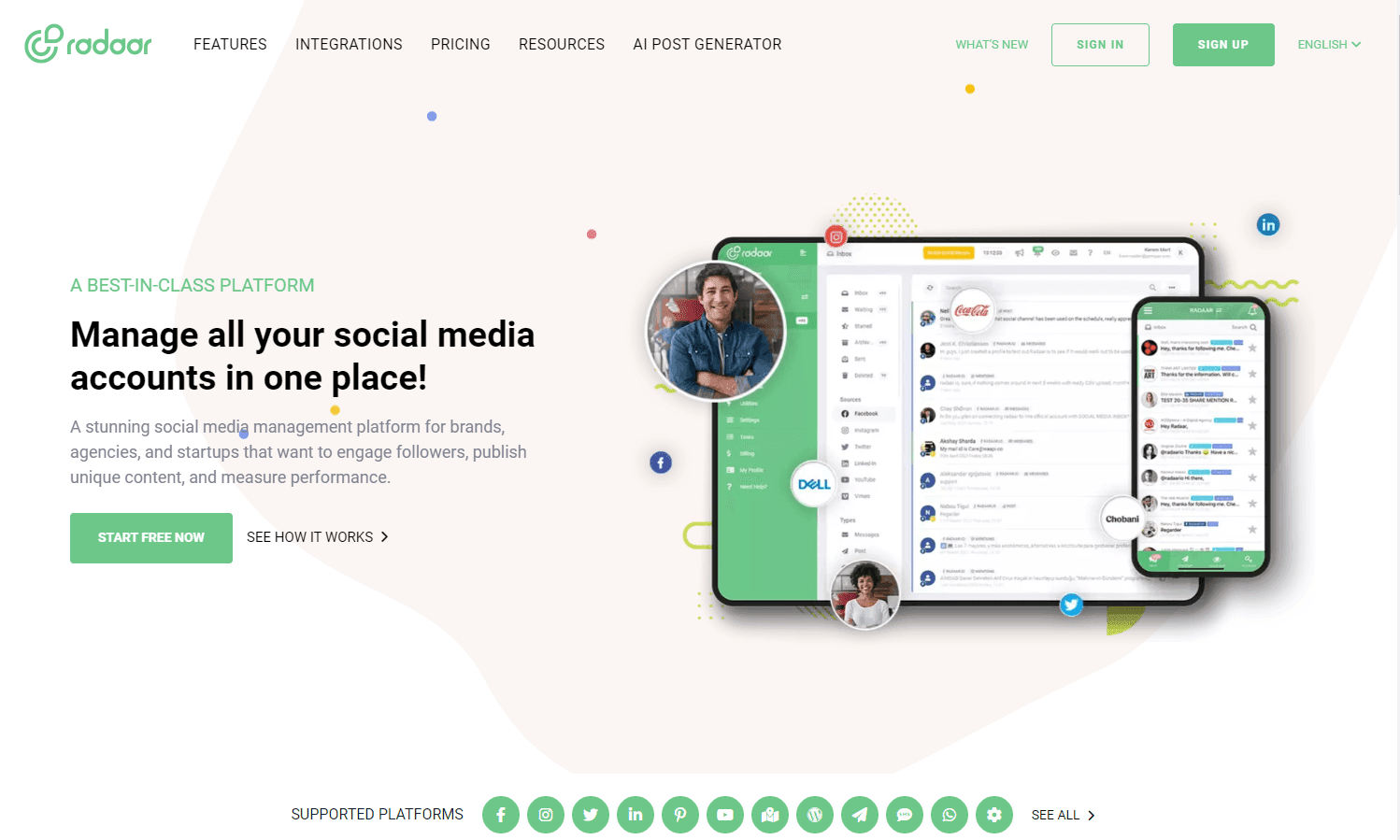 RADAAR - Unified Social Media Management