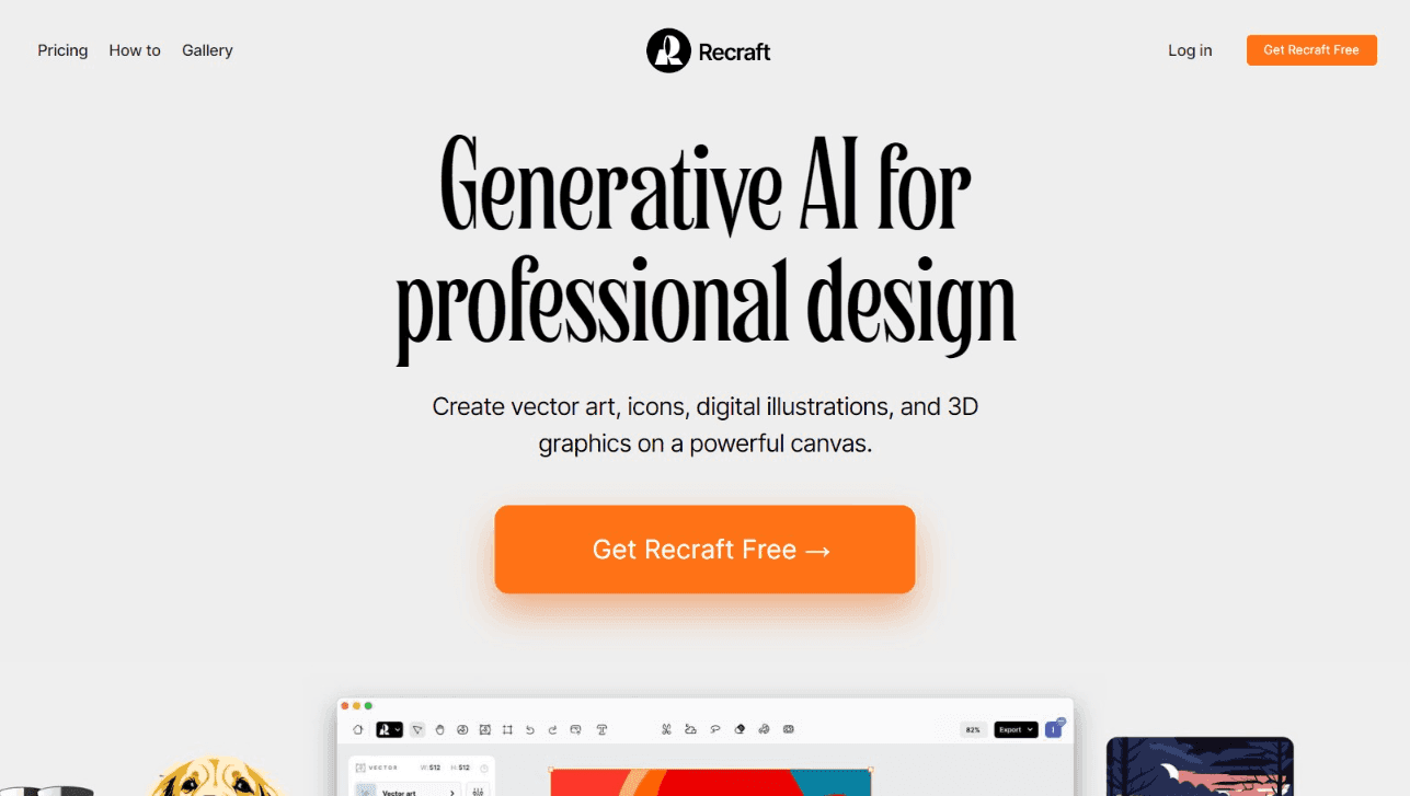 Recraft AI Design Interface