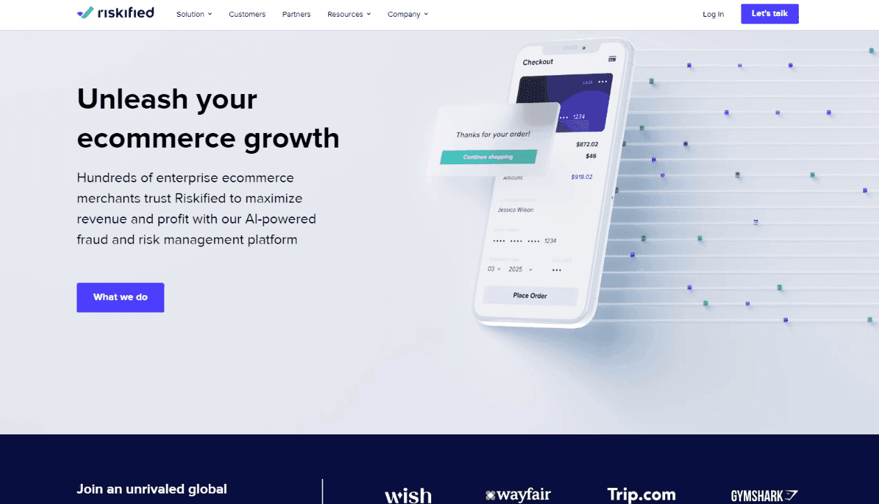 Riskified E-commerce Fraud Prevention Interface