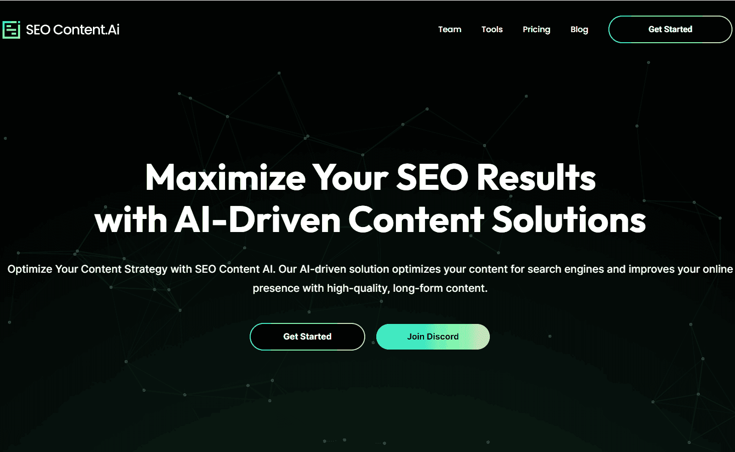SEO Content AI platform interface.