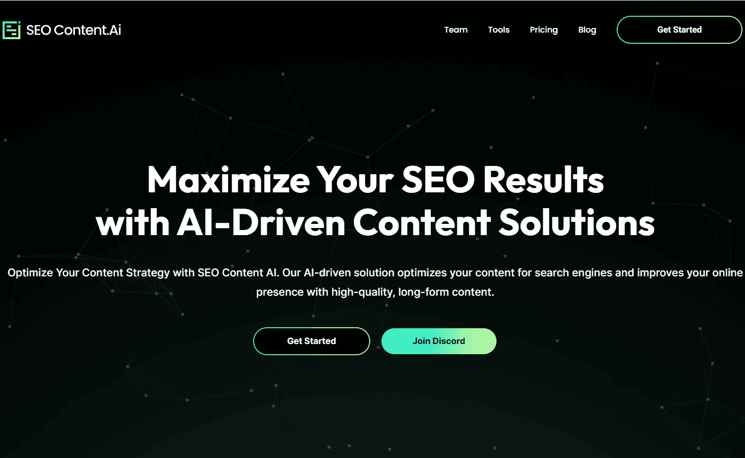 SEO Content AI platform interface.