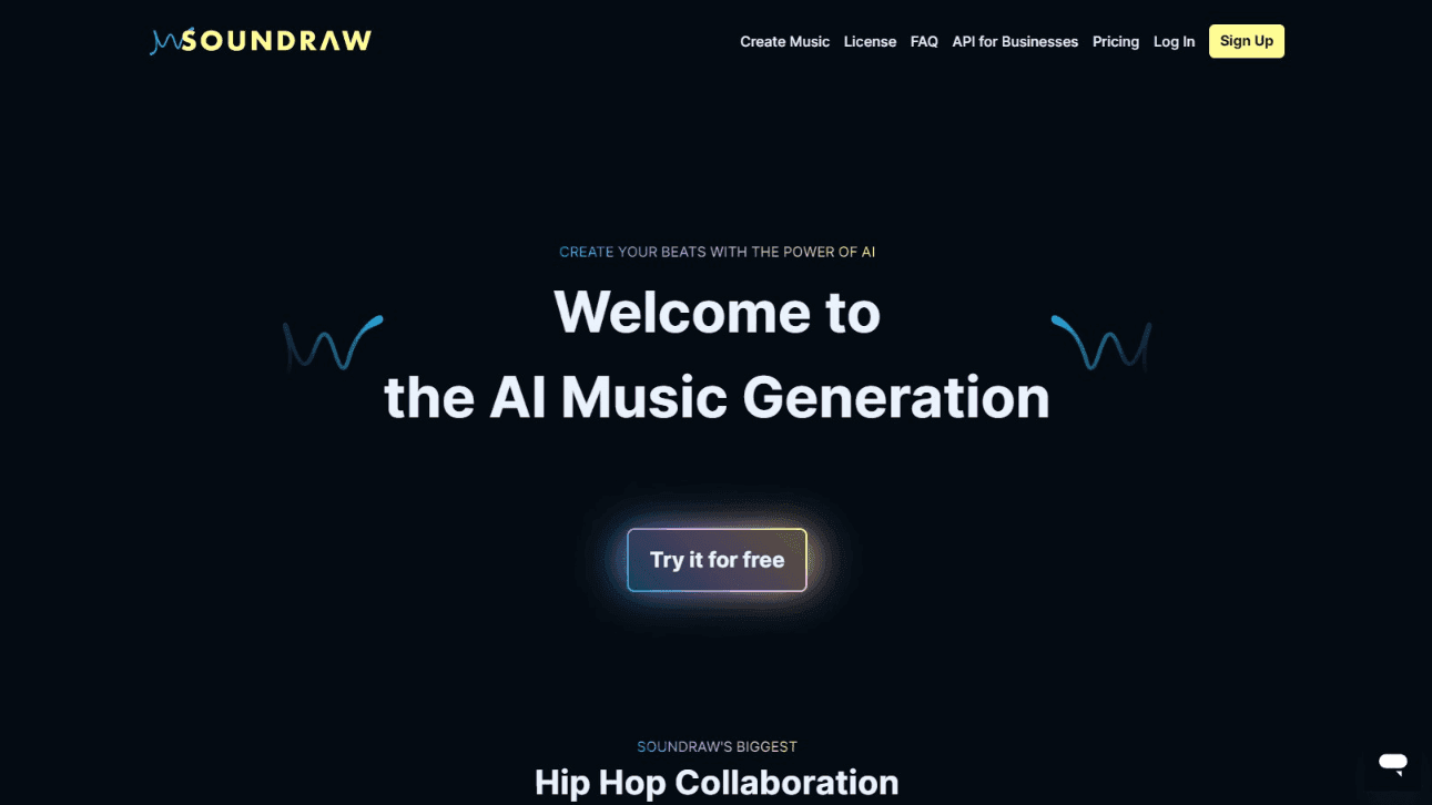 SOUNDRAW - AI Music Generation
