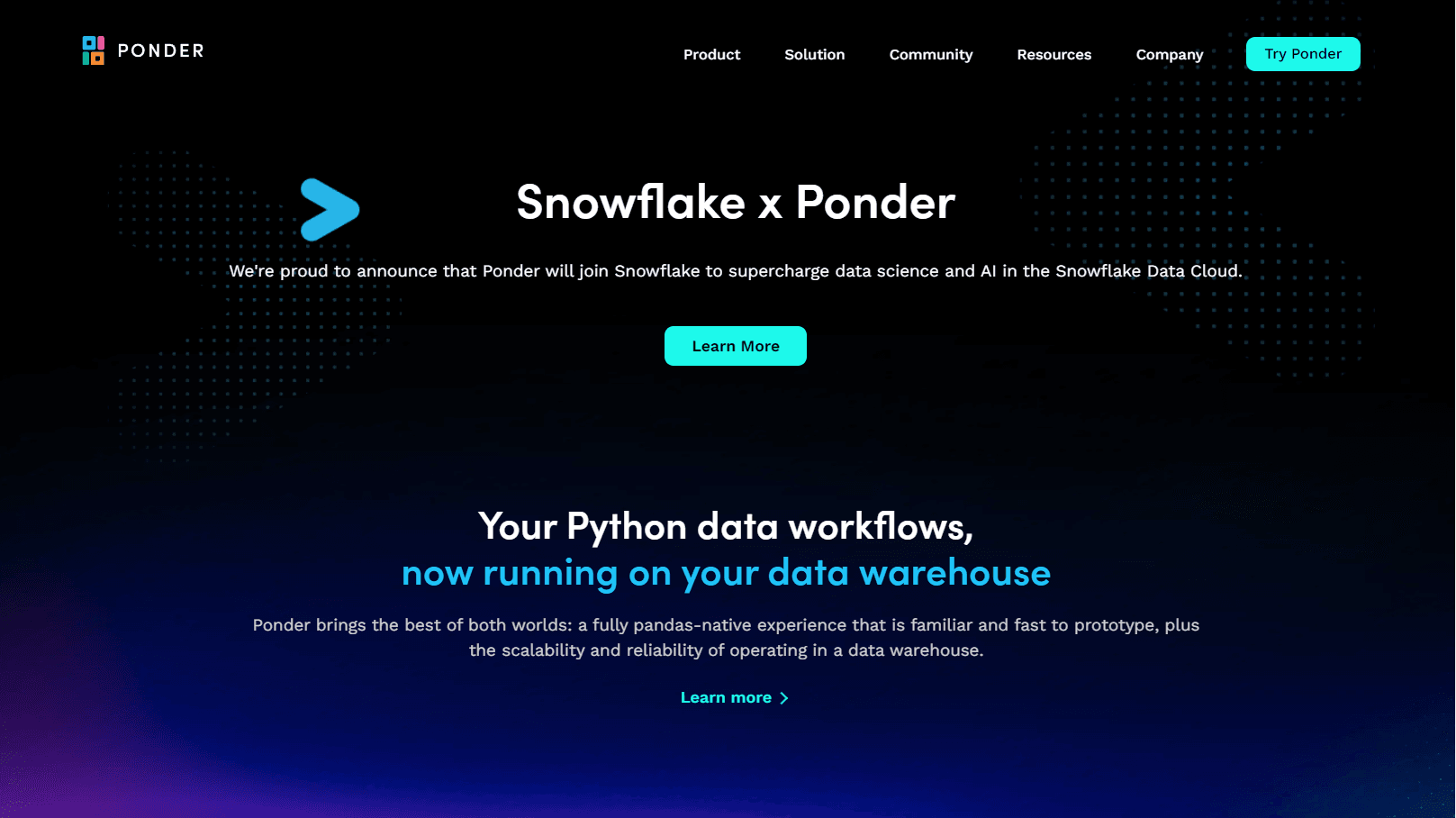 Scalable Pandas workflows in cloud-native environments