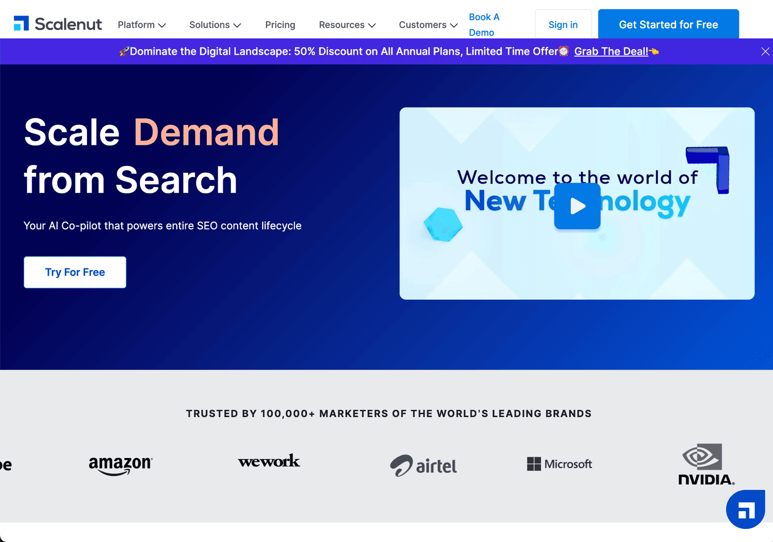 Scalenut SEO and content marketing platform
