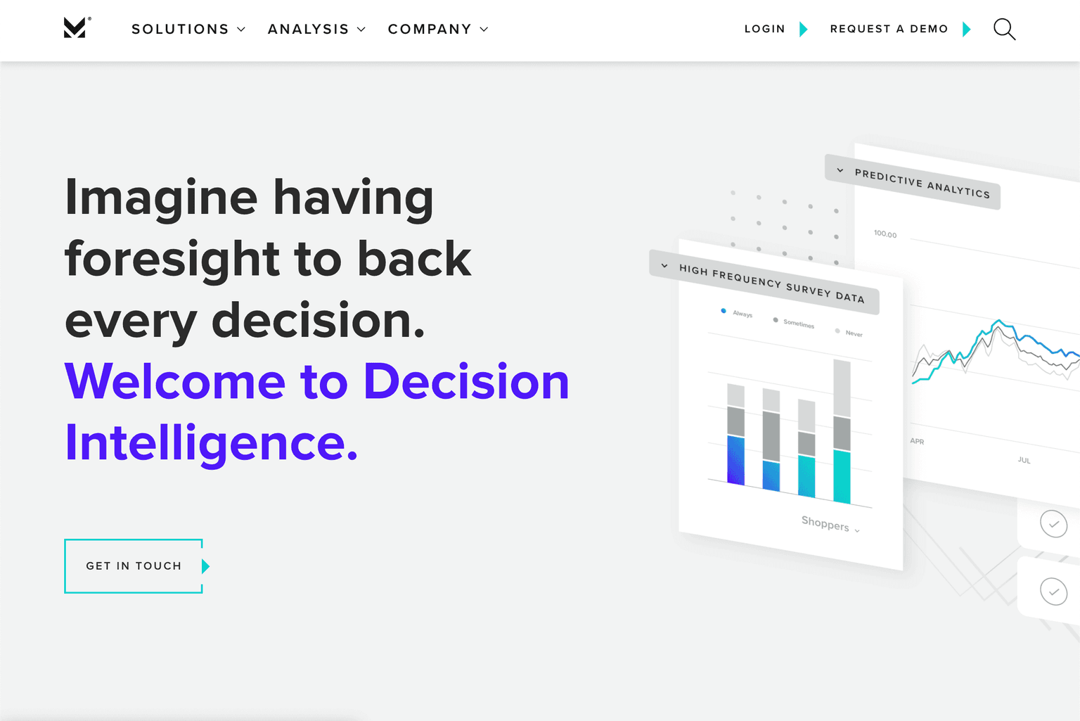 Morning Consult's platform showcasing decision intelligence